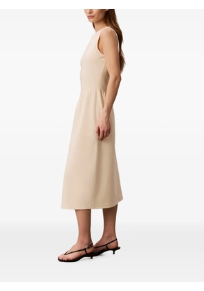 Calvin Klein sleeveless midi dress - Neutrals