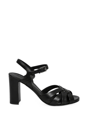 Del Carlo Stene interwoven block-heel sandals - Black