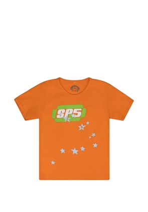 SP5DER SP5 Baby logo-print star-motif T-shirt - Orange