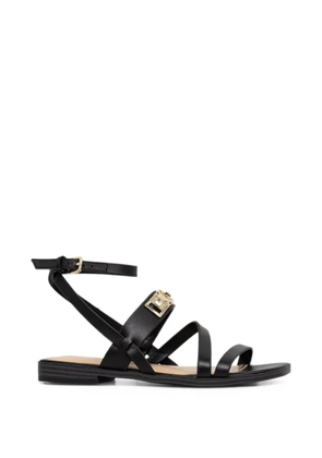GUESS USA Rula logo-plaque strappy sandals - Black