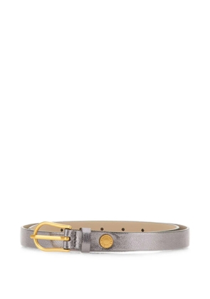 GIANNI CHIARINI logo-buckle leather belt - Silver