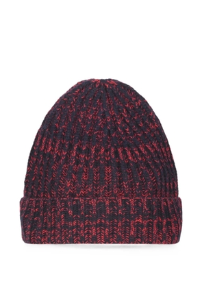 Malo ribbed-knit cashmere beanie hat - Blue