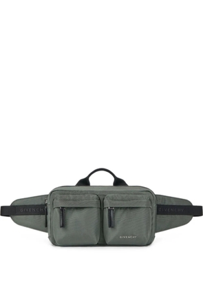 Givenchy Essential U medium logo-print multi-pocket belt bag - Green