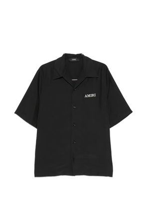 AMIRI logo-embroidered short-sleeve shirt - Black
