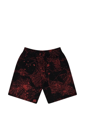 SP5DER web-print shorts - Black