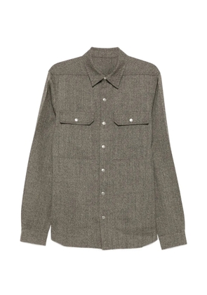 Rick Owens back-strap shirt - Grey