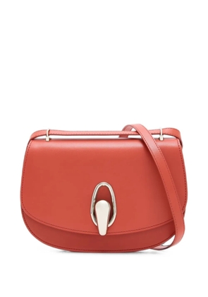 Giorgio Armani leather twist-lock shoulder bag - Orange