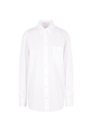 The Row Gavina patch-pocket long-sleeve shirt - White