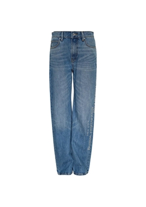 Alexander Wang hotfix-logo jeans - Blue