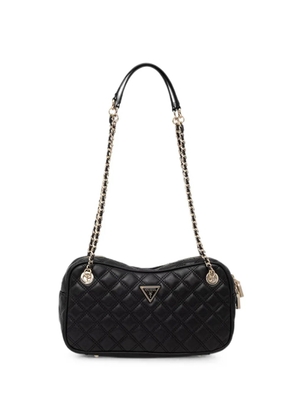 GUESS USA Giully quilted logo-plaque shoulder bag - Black