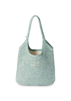 Miu Miu Ivy sequin-embellished tote bag - Blue