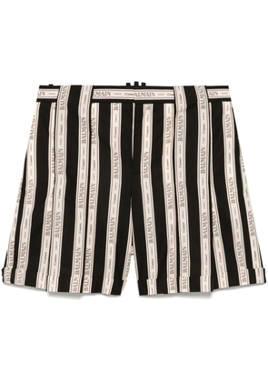 Balmain striped shorts - Neutrals