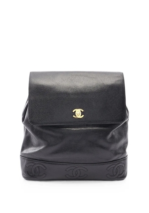 CHANEL Pre-Owned 1996-1997 Triple Coco backpack - Black