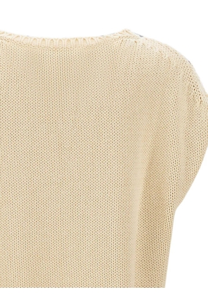 Kangra sequin-embellished patchwork sweater - Neutrals