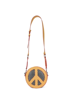 Moschino polka-dot peace-sign belt bag - Yellow