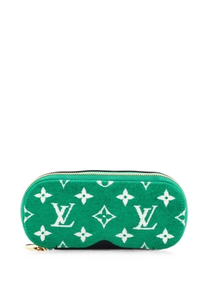 Louis Vuitton Pre-Owned Glasses Case LV Match Monogram Jacquard Velvet GM pouch - Green