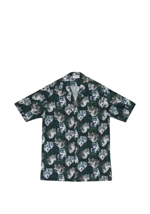 RHUDE wolf-print shirt - Green