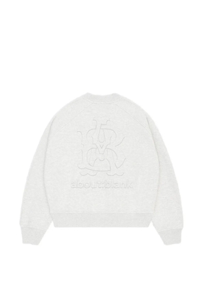ABOUTBLANK logo-print raglan-sleeve sweatshirt - Grey
