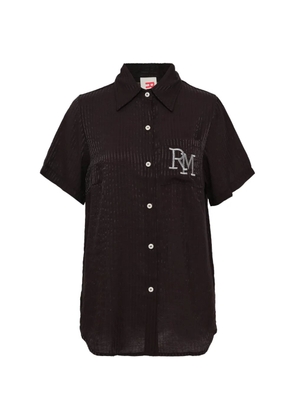 Rally Movement Ivy logo-embroidered shirt - Brown