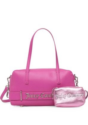 Juicy Couture logo-plaque shoulder bag - Pink