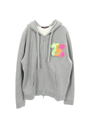 Louis Vuitton Pre-Owned 2010s graffiti-motif hoodie - Grey