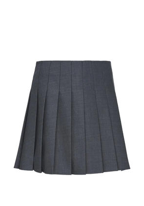 Self-Portrait pleated mini skirt - Grey
