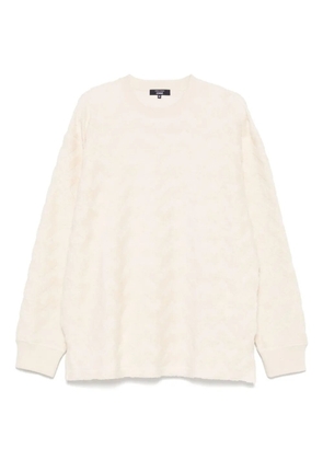 Comme des Garçons Homme jacquard sweatshirt - Neutrals
