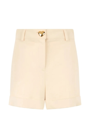 Moschino heart-button turned-up shorts - Neutrals