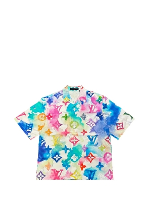 Louis Vuitton Pre-Owned Watercolor Monogram button-down shirt - White