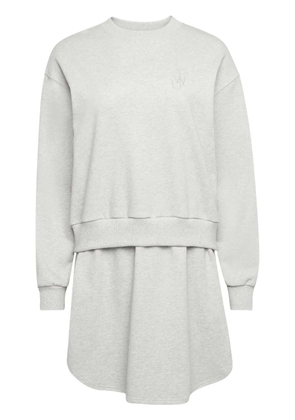 JW Anderson layered sweatshirt dress - Grey