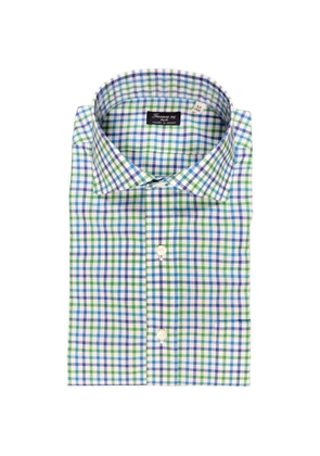 Finamore 1925 Napoli Zante check-pattern shirt - Blue