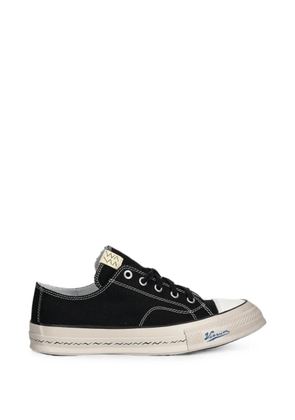 visvim logo-patch low-top sneakers - Black
