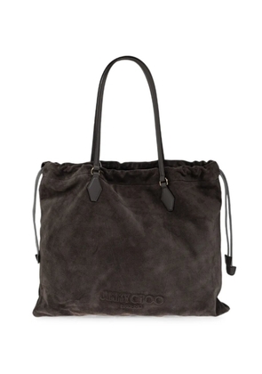 Jimmy Choo drawstring suede tote bag - Grey