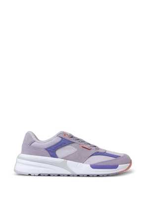Ea7 Emporio Armani suede-panels lace-up sneakers - Purple