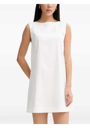 Blugirl lace-panel sleeveless mini dress - White