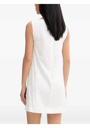 Blugirl lace-panel sleeveless mini dress - White
