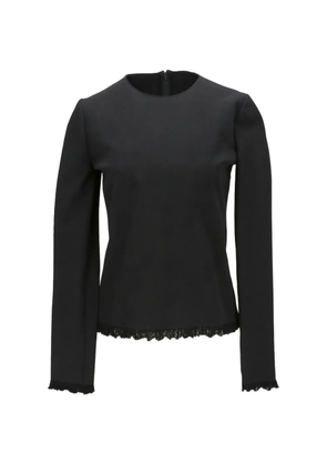 TOM FORD fringed long-sleeve blouse - Black