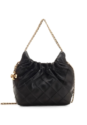 Tory Burch mini Fleming quilted tote bag - Black