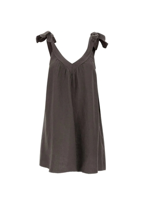kaos tie-shoulder gathered mini dress - Grey