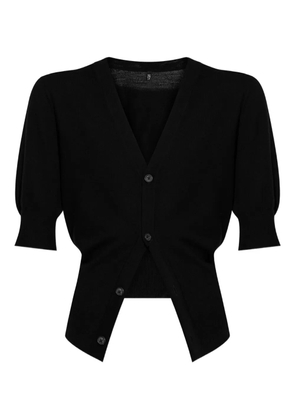 R13 puff-sleeve button cardigan - Black