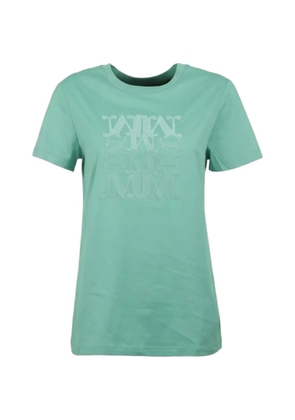 Max Mara Giovane logo-embroidered T-shirt - Green