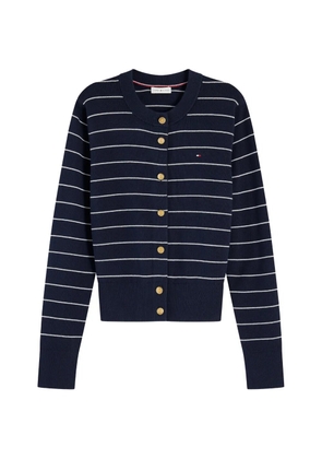 Tommy Hilfiger striped button-front cardigan - Blue
