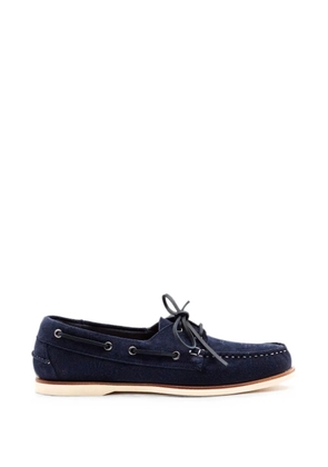 Berwick Shoes lace-up suede boat shoes - Blue