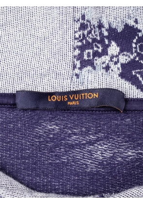 Louis Vuitton Pre-Owned 2010s bandana monogram short-sleeve hoodie - Blue