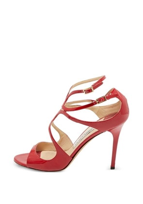 Jimmy Choo Pre-Owned Lance leather heeled sandals - Red