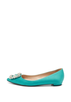 Manolo Blahnik Hangisi ballet flats - Blue