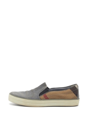 Burberry Pre-Owned slip-on trainers - Blue