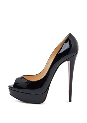 Christian Louboutin Pre-Owned Very Prive peep-toe platform pumps - Black