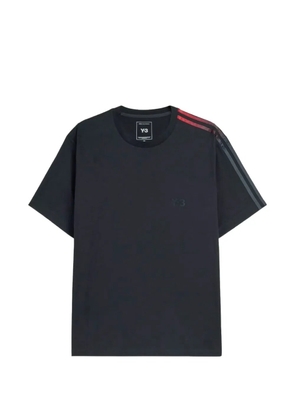 Y-3 gradient-stripe logo-print T-shirt - Black