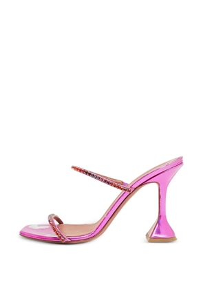 Amina Muaddi Gilda crystal sandals - Pink
